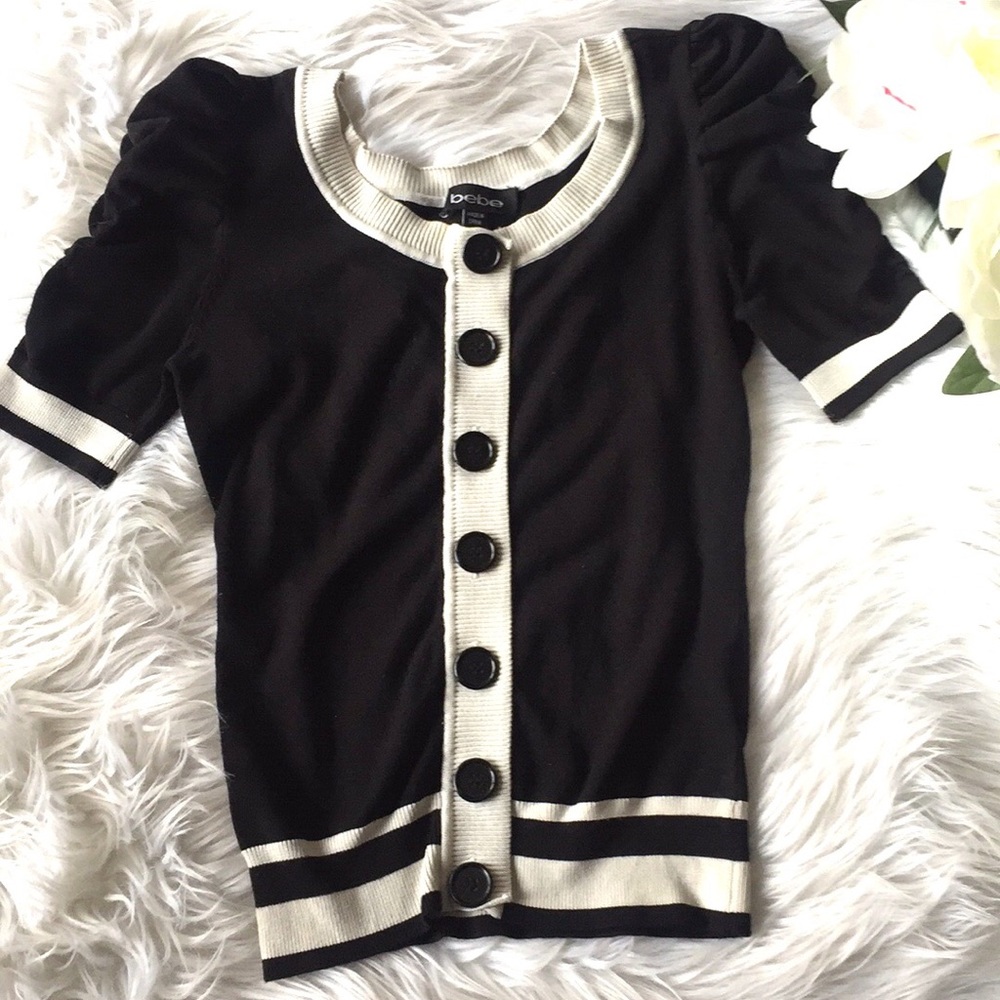 Bebe button up top